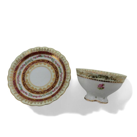 ROYAL VIENNA Imperial International Exhibition LONDON 1909 Cup and Saucer Vintag - Picture 5 of 9